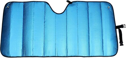 Windshield Sun Shade for Car Blue Thicken 5-Layer UV Reflector Auto Front Window Sunshade Visor Shield Cover and Keep Your Vehicle Cool(57" × 27.5") in Saudi Arabia