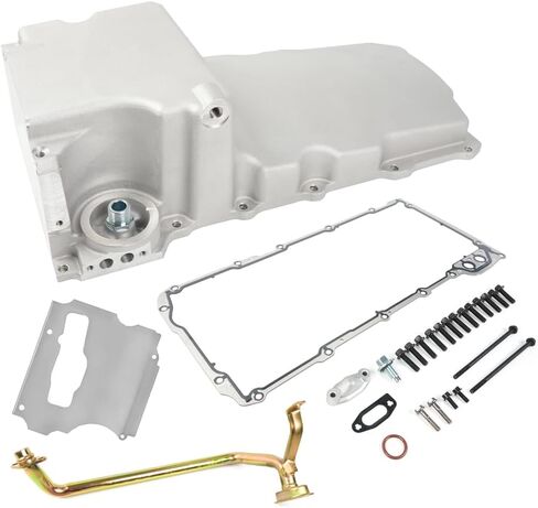 BARTOO 302-1 LS طقم مقلاة الزيت التحديثية لمحركات 55-87 GM LS1 LS6 LS2 LS3 LSX 4.8L 5.3L 5.7L 6.0L 6.2L من الألومنيوم in Saudi Arabia