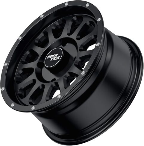 RockTrix RT111 4pc 14in ATV Wheels 4x110 Rims 14x7, 4+3 Offset, Includes 10x1.25 Lug Nuts - Compatible with IRS Honda Kawasaki Yamaha Rubicon Rincon Brute Force Kodiak Grizzly Rhino 4/110 (Set of 4) in Saudi Arabia