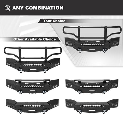 AUTOWIKI Front Hidden Winch Plate for 2019-2025 Chevy Silverado 1500, Winch Mounting Plate Accessories for 19-25 Silverado 1500, Black Hitch Mount Winch Plate (Exclude Diesel, ZR2 & 2019 LD Models) in Saudi Arabia