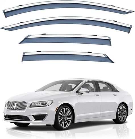 واقيات المطر لسيارة لينكولن MKZ MK2 2013-2020، واقيات المطر، منحرف النافذة الأصلي-4 قطع in Kuwait