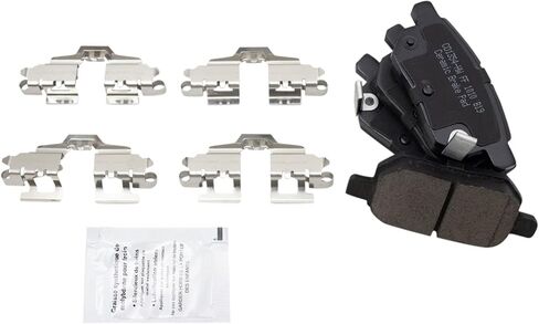 Front and Rear Brake Pad Set Ceramic Hardware Compatible with 2012-2017 Toyota Yaris in Saudi Arabia