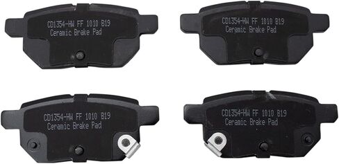 Front and Rear Brake Pad Set Ceramic Hardware Compatible with 2012-2017 Toyota Yaris in Saudi Arabia