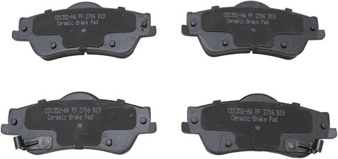 Front and Rear Brake Pads Ceramic Hardware Compatible with 2014 Chevrolet SS in Saudi Arabia