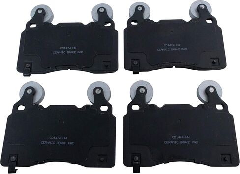 Front and Rear Brake Pads Ceramic Hardware Compatible with 2014 Chevrolet SS in Saudi Arabia