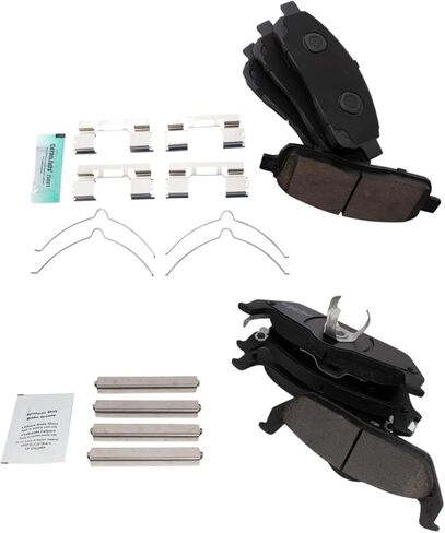 Front and Rear Brake Pad Set Ceramic Hardware Compatible with 2009 Ford F-150 in Saudi Arabia
