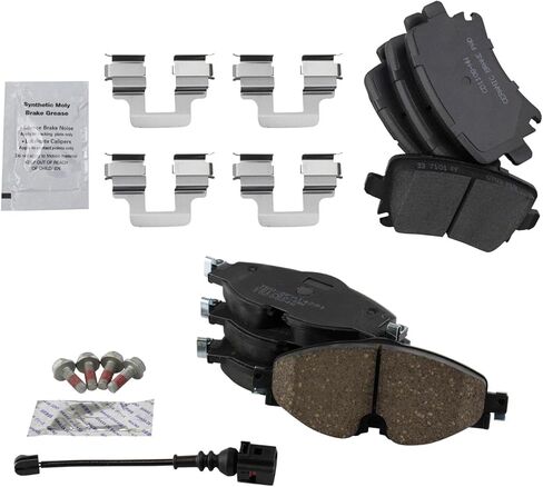Front and Rear Brake Pad Set Ceramic Compatible with 2019-2021 Volkswagen GTI in Saudi Arabia