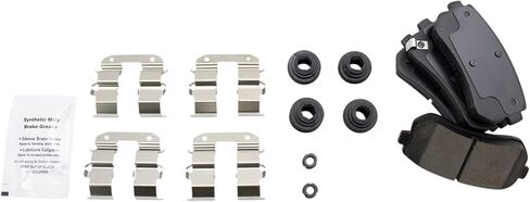 Front and Rear Brake Pad Set Ceramic Hardware Compatible with 2015 Hyundai Sonata in Saudi Arabia