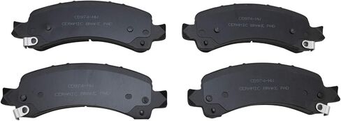 Front and Rear Brake Pad Set Ceramic Hardware Compatible with 2009-2014 Chevrolet Express 1500 2009-2014 Savana 1500 in Saudi Arabia