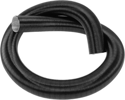 1 Pc Car Heater Duct Pipe 60mm ID 80cm Max l Warm Air Ducting Hose Car Truck RV Bus Van Boat Aluminum Foil Black in Saudi Arabia