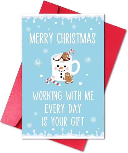 Double-Sided Funny December Birthday Card for Friend Family, Merry Christmas Gift Card for Him Her (I'm Sorry Your December Birthday Is Overshadowed by an Old Man with a Massive Sack) in Saudi Arabia
