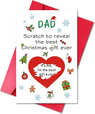 Double-Sided Funny December Birthday Card for Friend Family, Merry Christmas Gift Card for Him Her (I'm Sorry Your December Birthday Is Overshadowed by an Old Man with a Massive Sack) in Saudi Arabia