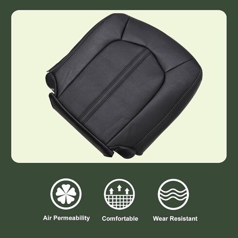 FZJDSD Cashmere Tan Leather Driver Side Bottom Replacement Seat Cover Compatible with Cadillac CTS 2008 2009 2010 2011 2012 2013 in Saudi Arabia