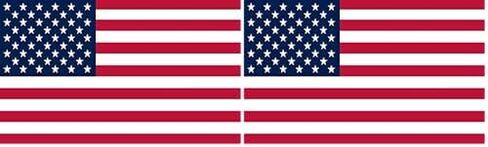 ملصق فينيل بعلم الولايات المتحدة الأمريكية من ستيكر توك، مقاس 12.7 سم × 7.62 سم in Kuwait