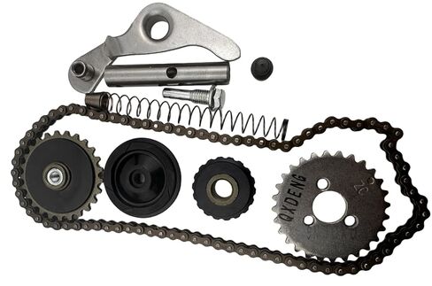 QXDENG Moto CAM Timing Chain Rebuild Kit for Honda Z50 CRF50 C70 CL70 SL70 XL70 CRF70 - High-Quality Timing Chain kit with tensioner and Rails - Durable Steel Construction (84h - Removable to 82h) in Saudi Arabia