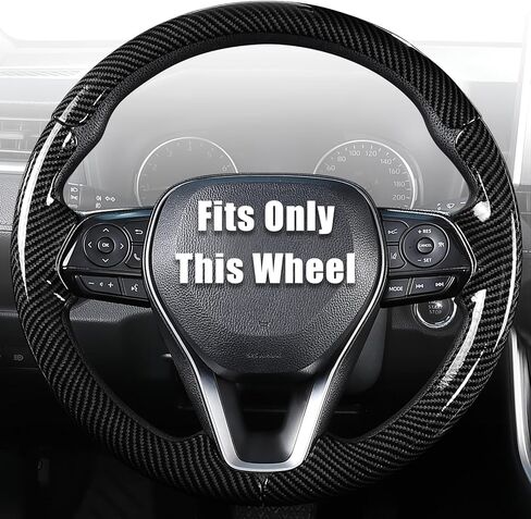 Aimato Customized Steering Wheel Cover for Toyota Camry 2018-2024/RAV4 2019-2025/Corolla 2020-2025/Avalon 2019-2022/Venza 2021-2024 Thin,Anti-Slip,Scratch-Resistant Exclusive Car Accessory for Toyota in Kuwait