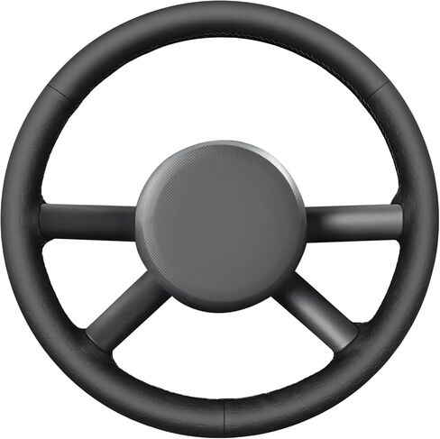 MEWANT Steering Wheel Cover for Jeep Wrangler (JK) 2007-2010 Hand-Stitched Leather Steering Wheel Wrap in Saudi Arabia