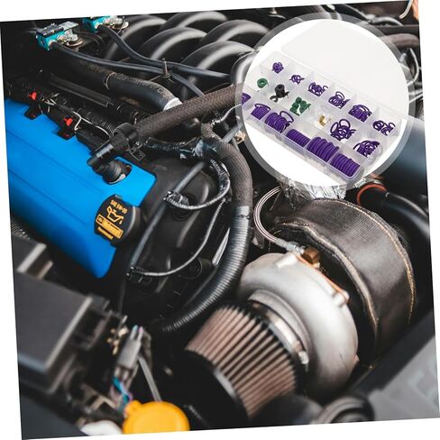 Unomor 4sets Automotive Air Conditioning Rubber Gasket Kit Assorted for Car Repair Seal for Vehicle Systems Includes Necessary Parts in Saudi Arabia