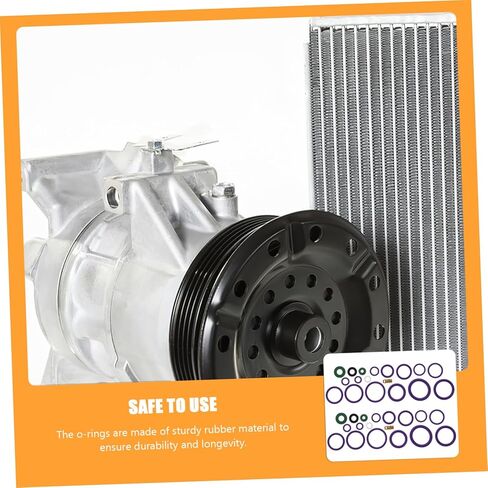 Unomor 4sets Automotive Air Conditioning Rubber Gasket Kit Assorted for Car Repair Seal for Vehicle Systems Includes Necessary Parts in Saudi Arabia
