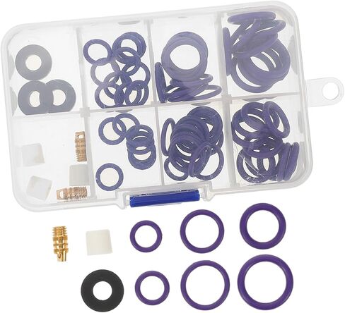 Zerodeko 3sets Automotive Air Conditioner Seal Kit Gasket Assortment for Leak Repair Compatible Multiple Car Models Easy Use for Maintenance in Saudi Arabia