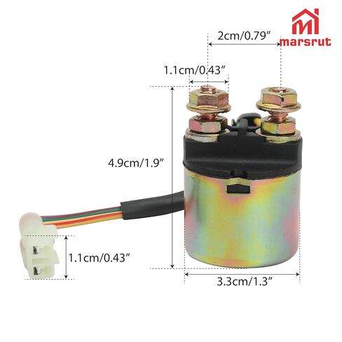 Starter Solenoid Relay Replacement Compatible with Honda Rancher 420 TRX420, for Rancher 350 TRX 350, for Foreman 400 450 500, for Rubicon 500 2012-2019, for Pioneer 500 2015-2021 in Saudi Arabia