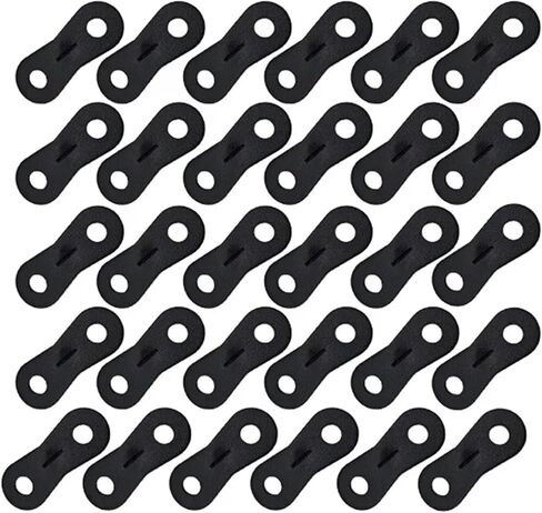 شداد حبل الخيمة 80 قطعة، مثبت حبل خيمة التخييم، ملحقات ضبط خط المظلة، مشبك سدادة تثبيت لتثبيت الخيام/المظلات لجعلها ثابتة (فضي) in Kuwait