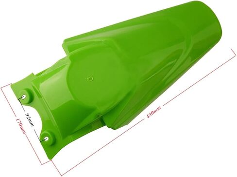 Motorcycle Parts KLX110 Plastic Rear Fender Tail Mudguard Protector Mud Guard Compatible with KLX 110 KX65 Pit Dirt Bike (Color : Green, Size : 1) in Saudi Arabia
