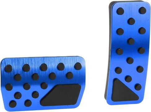 1 Set Automatic Foot Pedal Pads Foot Accelerator Pedal Covers for Jeep Wrangler 2018-2024 Aluminum Alloy Blue in Saudi Arabia