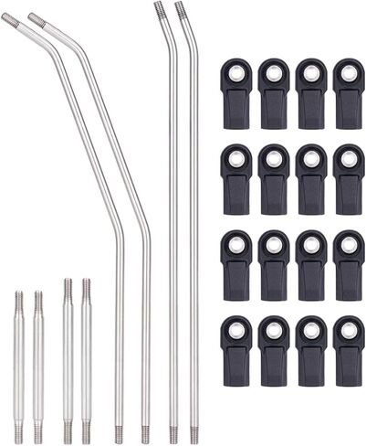 Carbon Fiber Frame Rail LCG Chassis Kit with Ultralight Portal Transmission Skid Plate for 1/10 RC Crawler Comp Rigs SCX10 Capra (Links Set) in Saudi Arabia