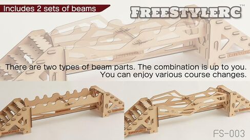 FreeStyleRC FS-003,Beams＆Stairs Obstacle,1/18 1/24 RC Crawler,Wooden kit That Requires Assembly in Saudi Arabia