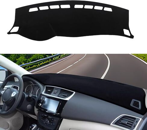 Dashboard Cover Dash Cover Mat Pad Carpet Custom Fit for Nissan Sentra 2020 2021 2022 2023 2024 Accessories Anti-Skid Center Console Protector Cover Mat(Red Edge) in Saudi Arabia