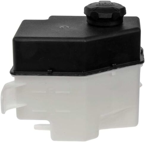 KarParts360 For Hyundai Accent 2006 07 08 09 10 2011 Non-Pressurized Coolant Reservoir | Plastic | Clear | Black | Irregular Shape | 0.65 Liters Capacity | With Cap | For 254311G000, 2544126100 in Saudi Arabia