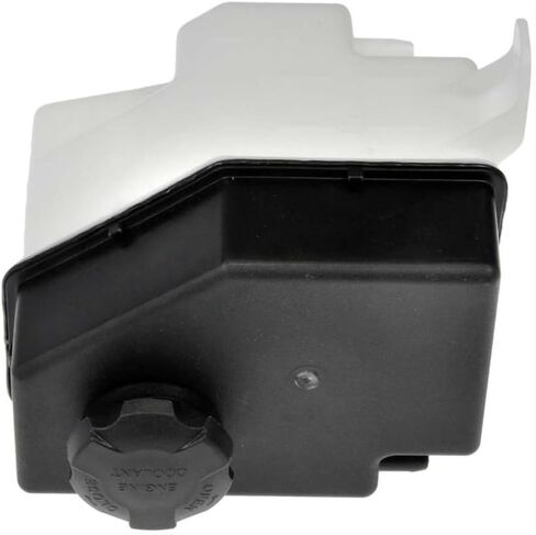 KarParts360 For Hyundai Accent 2006 07 08 09 10 2011 Non-Pressurized Coolant Reservoir | Plastic | Clear | Black | Irregular Shape | 0.65 Liters Capacity | With Cap | For 254311G000, 2544126100 in Saudi Arabia
