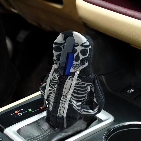 غطاء رأس Universal Skull Gear Stick، غطاء مقبض ناقل الحركة المرح للسيارات والشاحنات والمركبات الأخرى، ديكور داخلي مبتكر وإكسسوارات واقية in Saudi Arabia