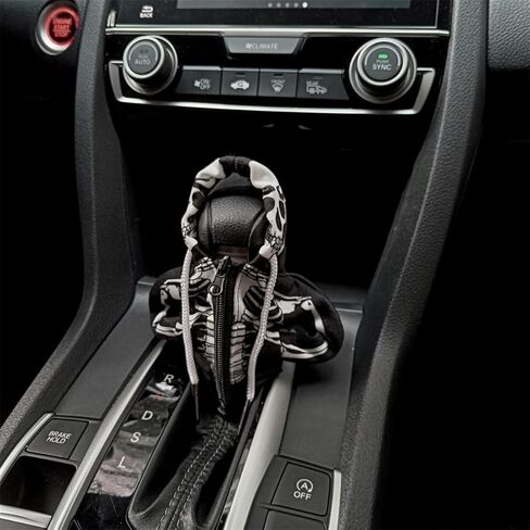 غطاء رأس Universal Skull Gear Stick، غطاء مقبض ناقل الحركة المرح للسيارات والشاحنات والمركبات الأخرى، ديكور داخلي مبتكر وإكسسوارات واقية in Saudi Arabia