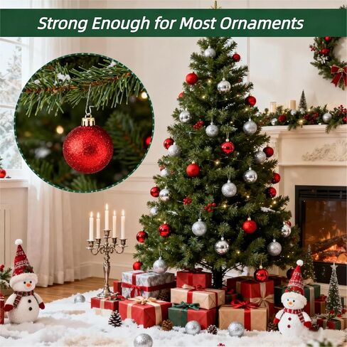 Naler 120PCS Ornament Hooks, Christmas Ornament Hangers Stainless Steel S-Shaped Hangers for Christmas Decoration Christmas Tree Decoration New Year Party in Kuwait