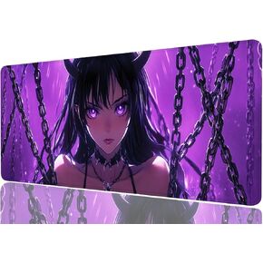 Knight Desk Mat Bonfire Cool Dark Fantasy Medieval Warrior Extended Gaming Mouse Pad Mat with Stitched Edge Non-Slip Base Big Mouse Pad Office Computer Keyboard Laptop Home, 31.5x11.8 Inch in Saudi Arabia