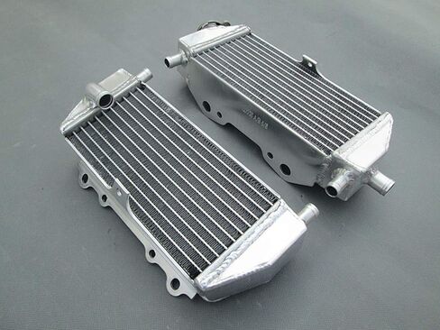 Aluminum Radiator +Silicone hose for 1994-2002 Kawasaki KX125 KX250 1995 1996 1997 1998 1999 2000 (Black) in Saudi Arabia