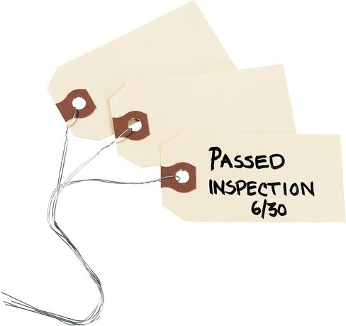 Avery Shipping Tags with Wire, 11.5 pt. Stock, 6-1/4" x 3-1/8", 1,000 Manila Hang Tags (12608) in Saudi Arabia