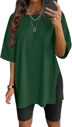 VNIRA Women’s Summer Casual Short Sleeve Oversize Workout T-Shirt Tee Tops in Kuwait