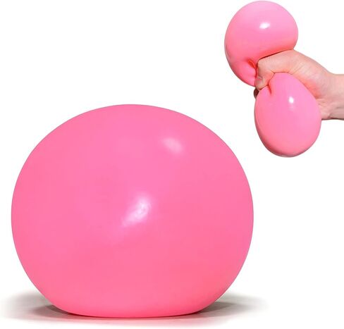 4 Inch Giant Squeeze Stress Balls for Kids and Adults - Jumbo Squishy Dough Ball, Squishy Sensory Toys for Kids Party Favors, Goodie Bag Stuffers, Squeeze Stress Toys for Anxiety Relief (Blue) in Saudi Arabia