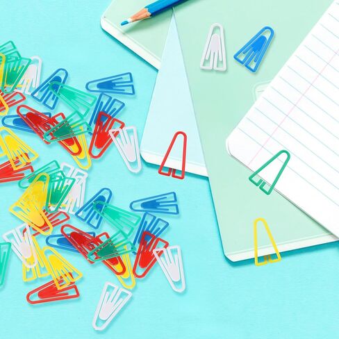 1000 Pcs Christmas Plastic Paper Clips Gift Bulk Colored Cute Medium Paperclip Clamp for Scrapbooking Planners Notebook Travel Photos Documents Crafts Office Home Supplies in Saudi Arabia