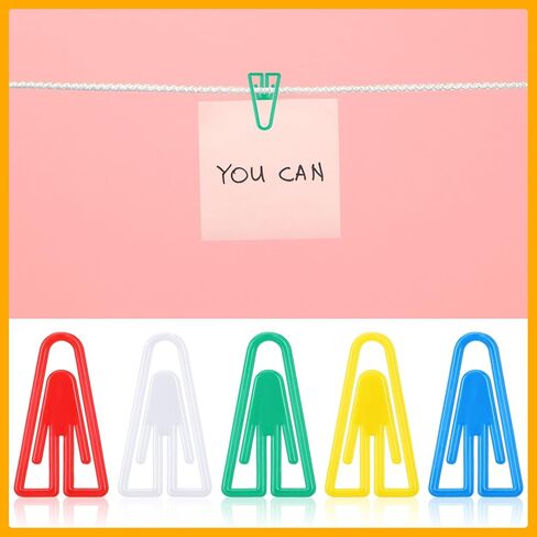 1000 Pcs Christmas Plastic Paper Clips Gift Bulk Colored Cute Medium Paperclip Clamp for Scrapbooking Planners Notebook Travel Photos Documents Crafts Office Home Supplies in Saudi Arabia