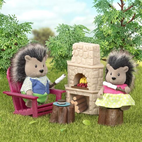 Li'l Woodzeez – McBristly Porcupine Family Set with Storybook, 5 Pieces Miniature Animal Figurines, Family Toys and Pretend Play, Collectible Figures for Imaginative Storytelling, 3+ Years in Saudi Arabia