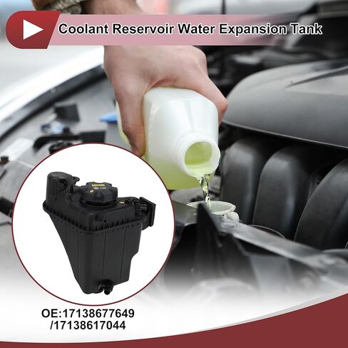 1 Set Engine Coolant Reservoir Water Expansion Tank for BMW F22 F23 F30 F31 F32 F36 230i Coolant Radiator Reservoir Bottle with Cap No.17138677649 in Saudi Arabia
