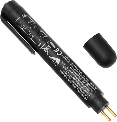 Car Brake Fluid Liquid Tester Pen, Vehicle Fluid Liquid Oil Moisture Analyzer with 5 Led Indicators, Automotive Diagnostic Testing Tool Accessories, Fit for DOT3 DOT4 DOT5.1 in Saudi Arabia