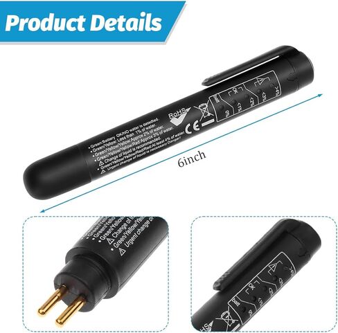 Car Brake Fluid Liquid Tester Pen, Vehicle Fluid Liquid Oil Moisture Analyzer with 5 Led Indicators, Automotive Diagnostic Testing Tool Accessories, Fit for DOT3 DOT4 DOT5.1 in Saudi Arabia