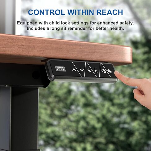 4-Leg L-Shape Standing Desk Frame Dual Motor, Electric Corner Legs Compatible Desktop Size 55″-71″, 264 lbs Weight Capacity, Anti-collision Detection Stand Up Desk Frame Workstation, Black Frame Only in Kuwait