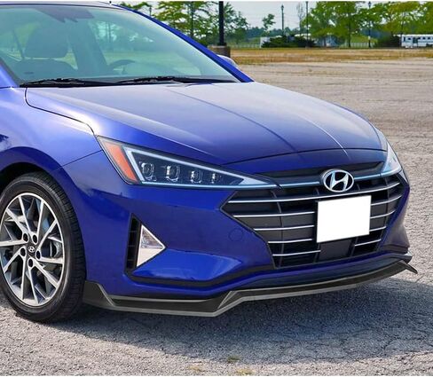 EPARTS ABS بلاستيك 3 قطع STP-Style ممتص الصدمات الأمامي طقم الجسم حماية الحواف متوافق مع 2019 2020 Hyundai Elantra 4DR سيدان (أسود مطفي) in Kuwait