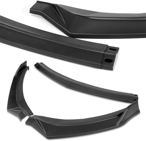 EPARTS ABS بلاستيك 3 قطع STP-Style ممتص الصدمات الأمامي طقم الجسم حماية الحواف متوافق مع 2019 2020 Hyundai Elantra 4DR سيدان (أسود مطفي) in Saudi Arabia